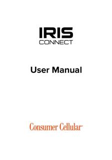 Consumer Cellular IRIS Connect manual. Smartphone Instructions.